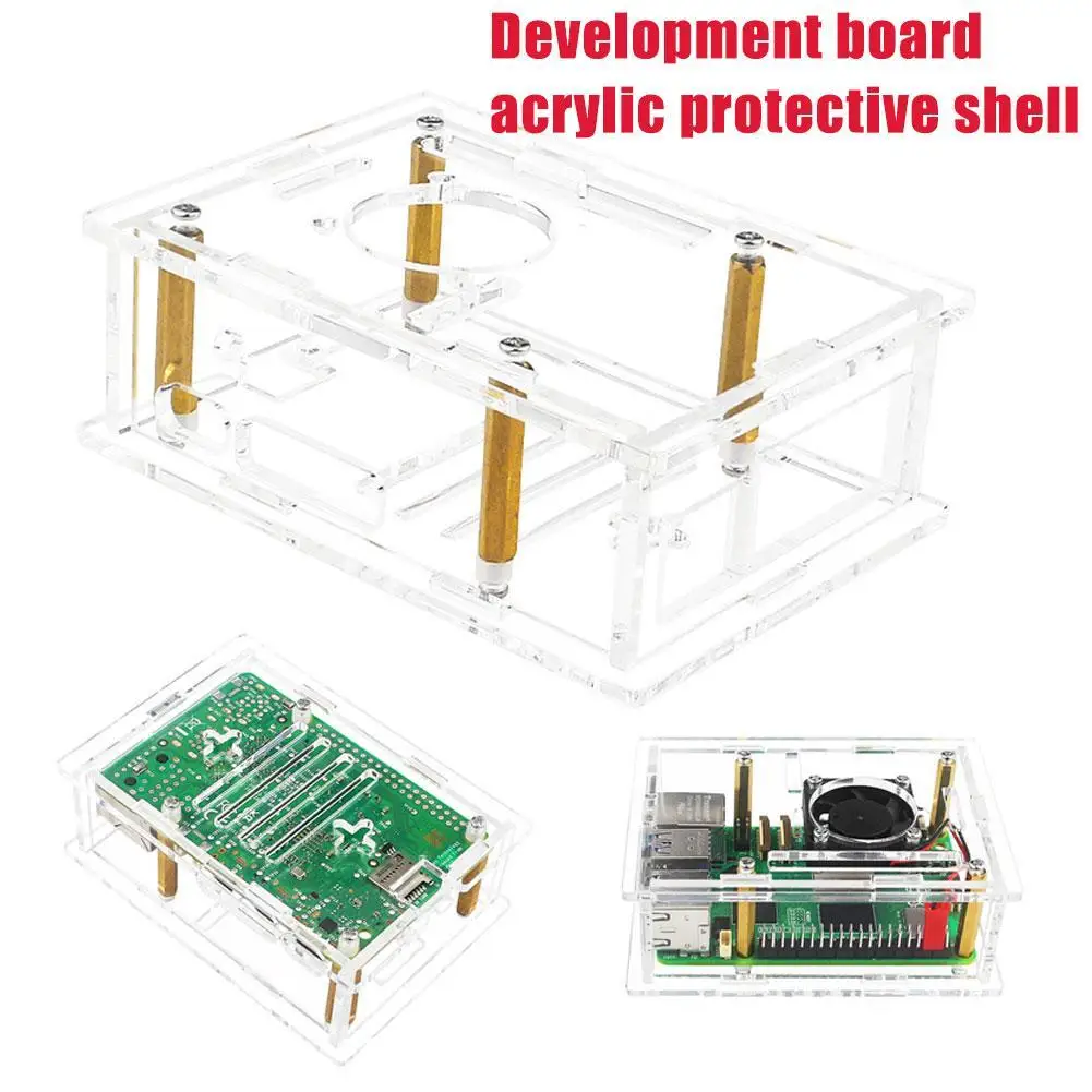 

Макетная плата для Raspberry Pi 5, акриловый защитный корпус с охлаждающим вентилятором, дополнительно охлаждающий вентилятор, алюминий