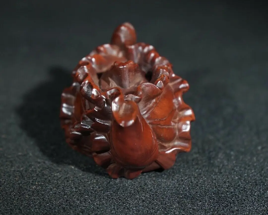 Китайская резная вручную статуя чайника из натурального бокса |