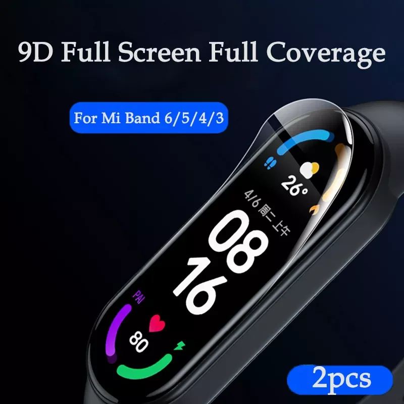 

2pcs TPU Soft Protective Film for Xiaomi Band 7 6 5 4 3 Protection Film Cover Screen For Xiaomi M iBand 7 6 5 Band 4 3 Film