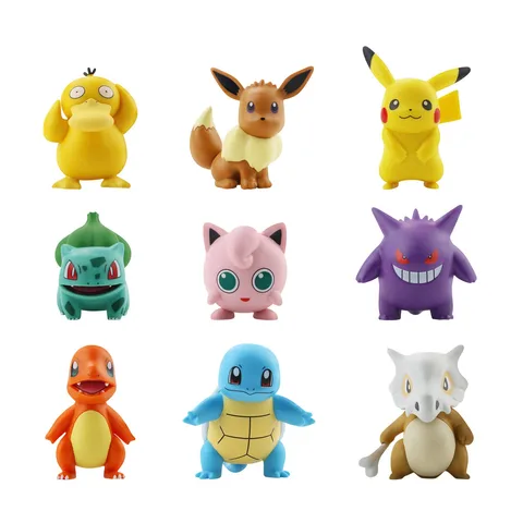 TAKARA TOMY Pokemon Фигурки Charmander Psyduck Squirtle Jigglypuff Bulbasaur Kawaii