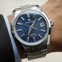 grand seiko hi beat 36000 limited edition watches 20th anniversary watches blue dial stainless steel strap quartz mens watch