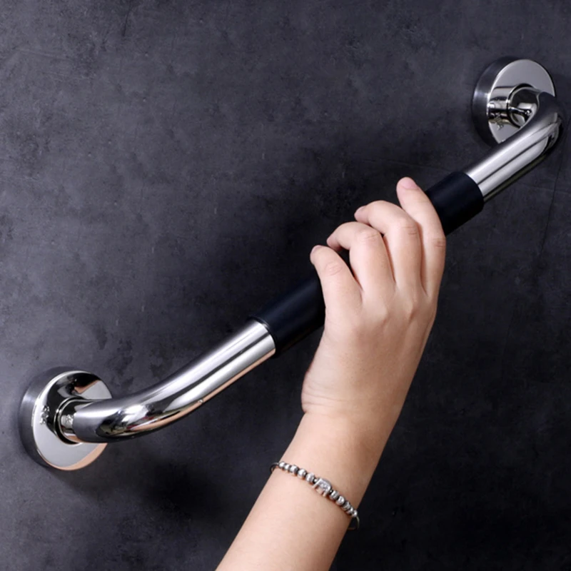 

Waterproof Bathroom Handrail Moisture-Proof Stainless Steel Silicone Handicap Barrier-Free Handrail Elderly Handrail Door Handle