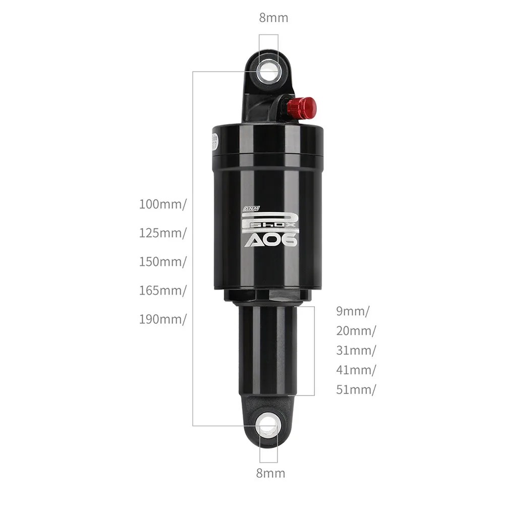 

High Quality Shock Absorber DNM AO 6 Air Pressure MTB Rear Shock Absorber 100 190mm for Smooth and Comfortable Ride