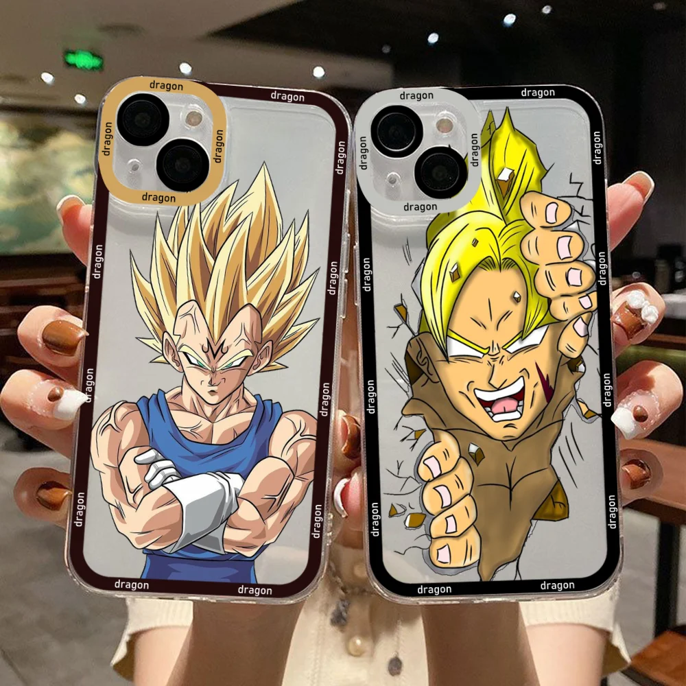 

Dragons Balls Gokus Vegetas Phone Case For Xiaomi Redmi Note 12C 11 10 Pro Plus 10C 9A 9C 9T K30 K40 K50 K60 Transparent Capa