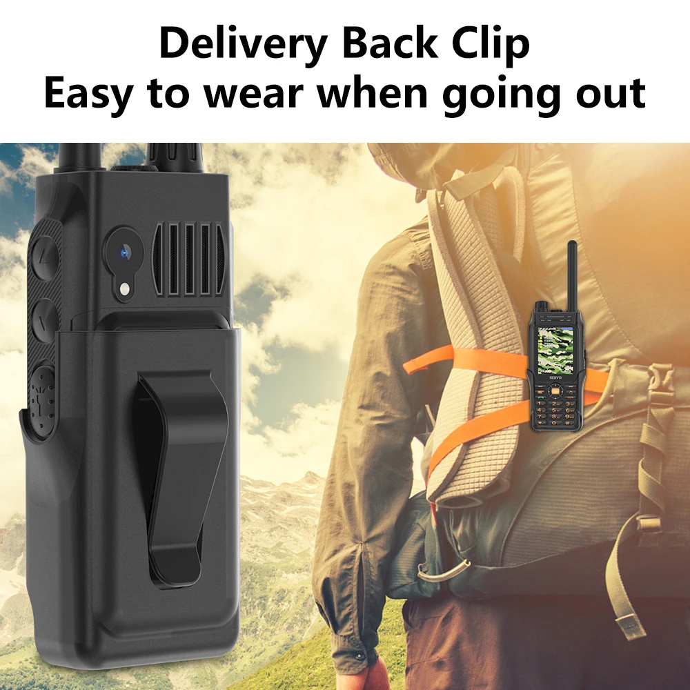 SERVO F3 Plus 3 SIM Card Walkie Talkie Mobile Phone UHF 400-470MHz Power Bank Speed Dial Auto Record Call Magic Voice Cellphone