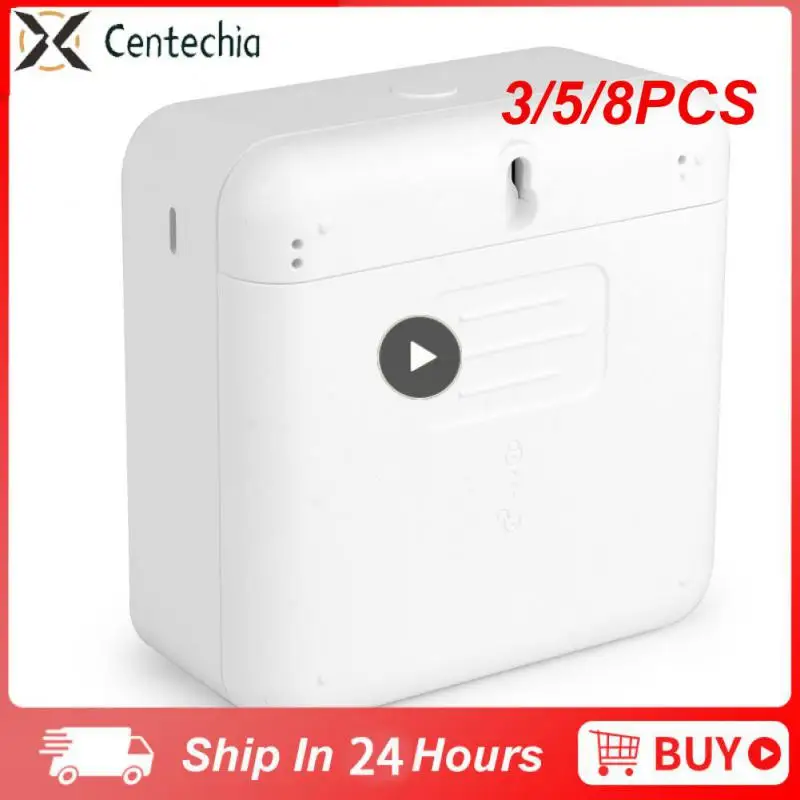 

3/5/8PCS White Smart Link Meter Sensor Wireless Electronic Temperature And Humidity Digital