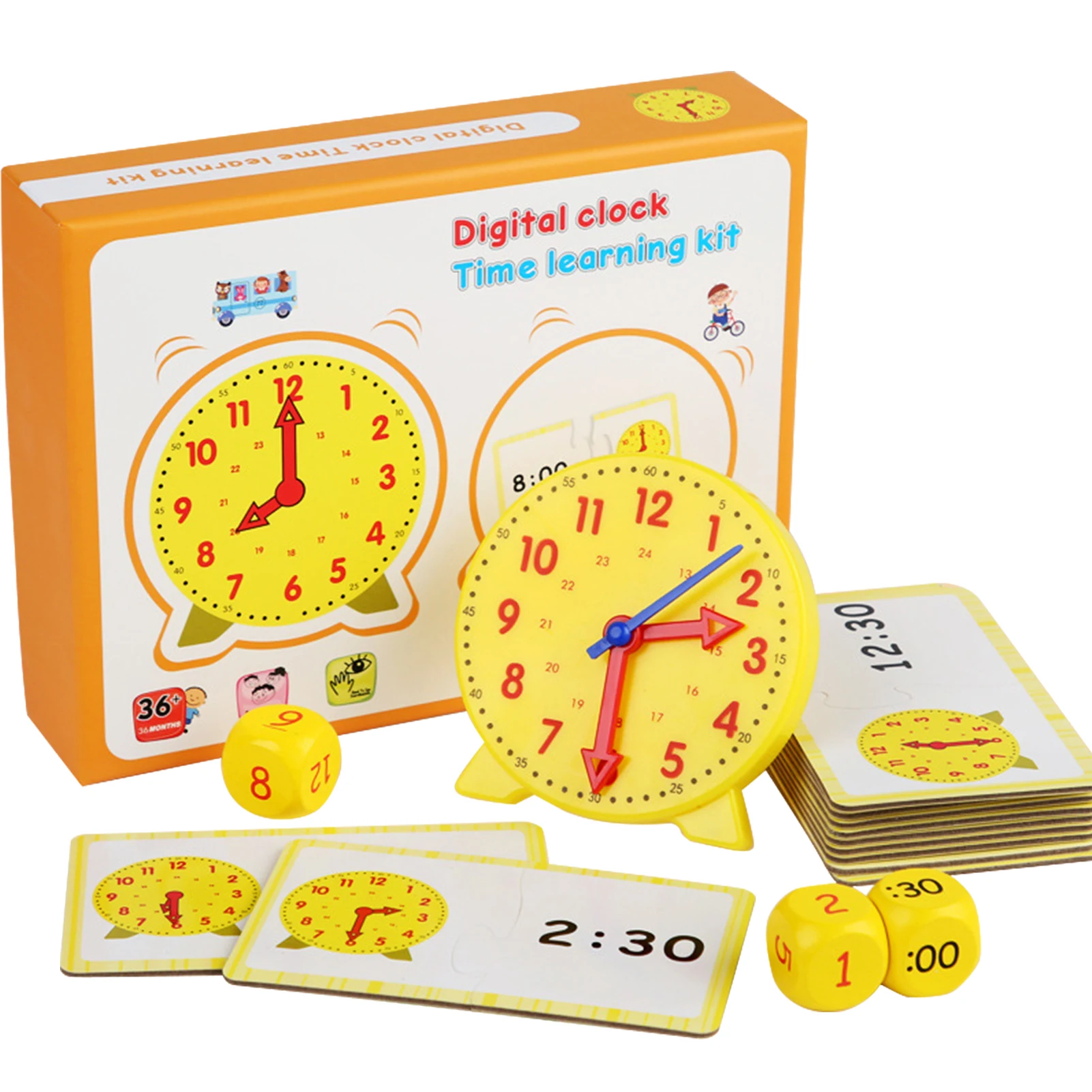 

Learning Clock For Kids Classroom Demonstration Night & Day Learning Clock Time Student Clock Learning Clock For Homeschool