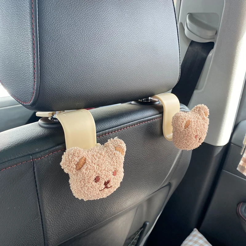 

Baby Carriage Car Hook Creativity Cute Bear Head Car Seat Baby Trolley Hook New Hot Sale Baby Stroller Accessories Customizable