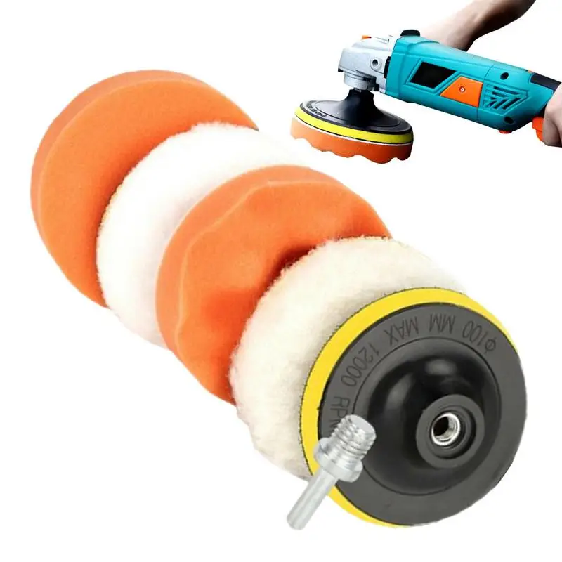 

Новинка, Высококачественная электронная дрель для ухода за автомобилем и мотоциклом, полировальные пластины, восковой аппликатор, чистящие губки