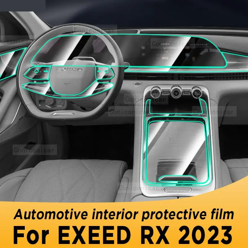 

Для EXEED RX 2023 панель коробки передач экран навигации Автомобильный интерьер ТПУ Защитная пленка покрытие против царапин стикер аксессуары