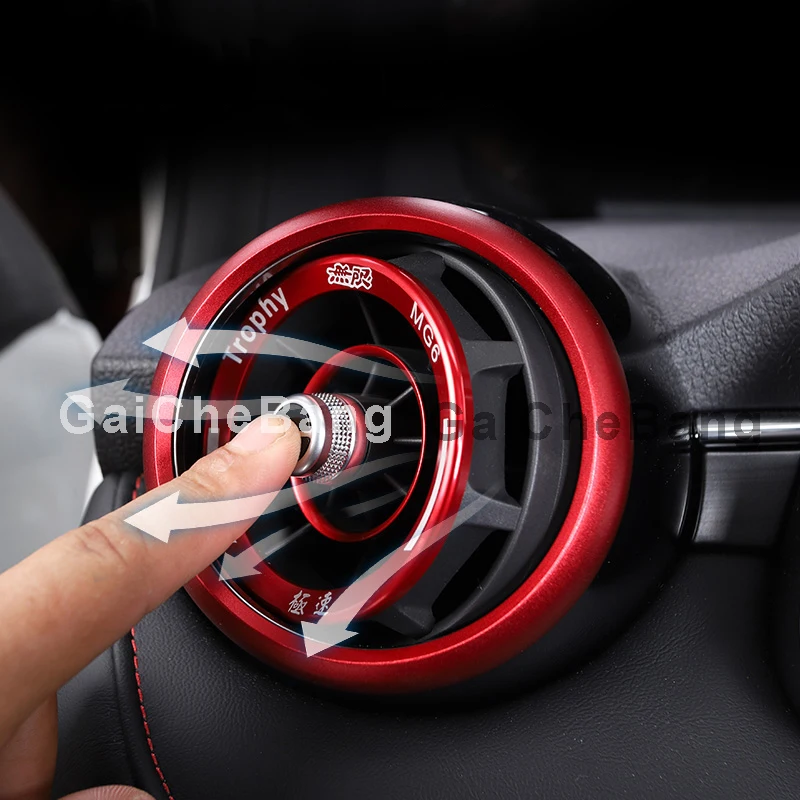 

Air Outlet Decorative Ring Steering Wheel Center Ring Ignition Switch Trim Patch For MG MG6 2017-2021 Car Interior Accessories