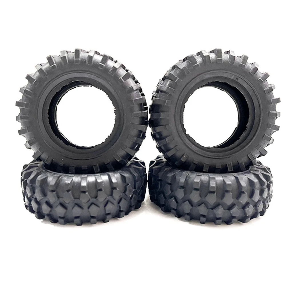 

55Mm 360G 1.3Inch Beadlock Wheel Tires with Brass Ring for 1/24 RC Crawler Car Axial SCX24 FMS FCX24 Enduro24 Upgrades,1