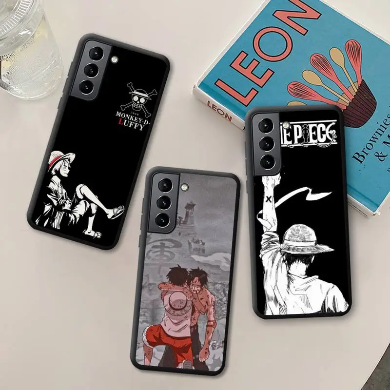 

One piece Luffy Zoro Trafalgar D. Water Law Phone Case for Samsung Galaxy S21 Ultra S20 FE M11 S8 S9 Plus S10 5G lite 2020