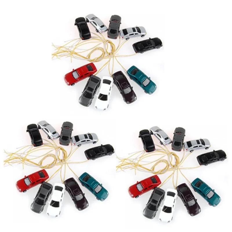 

30 Rooms Painted Light Burning Car Model Scale Cable W / N (1 - 150)