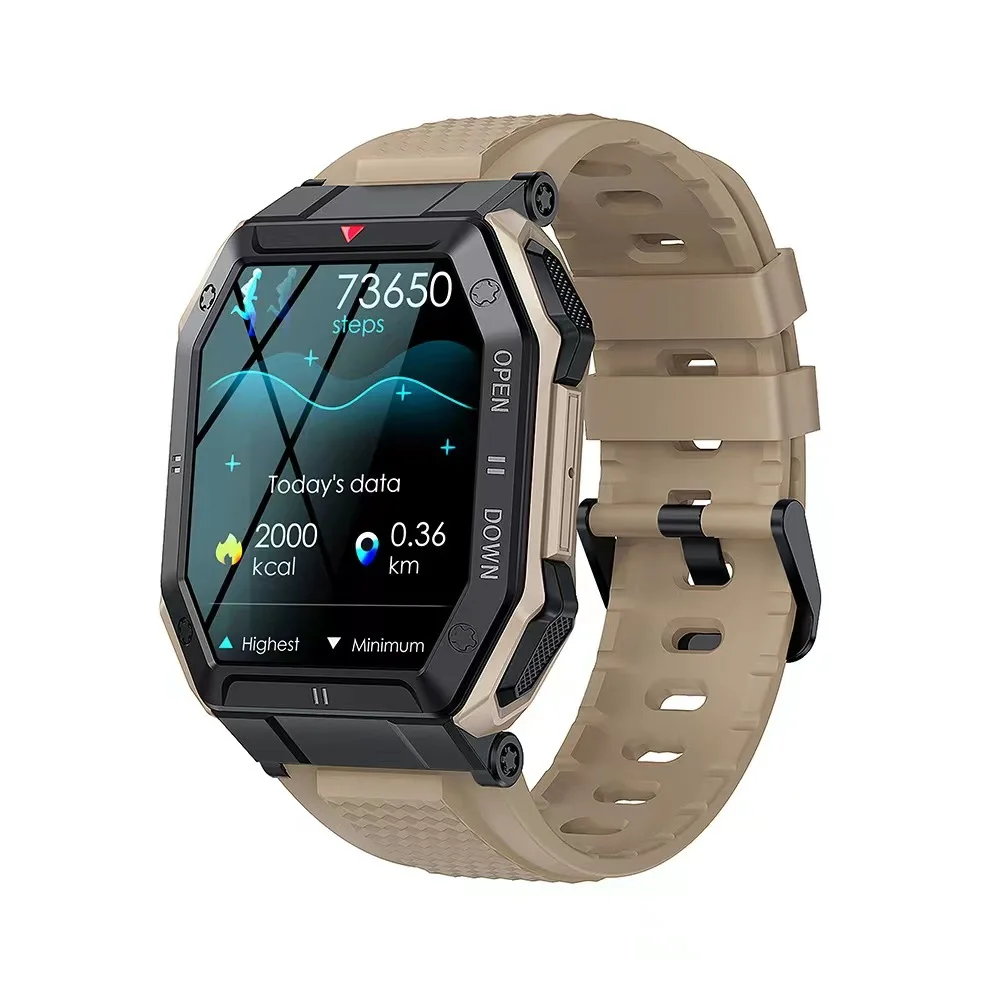 

1.85inch Smart Watch Men 2022 Bluetooth Call 350mAh 24H Healthy Monitor Outdoor IP68 Waterproof Military Smartwatch Recommend