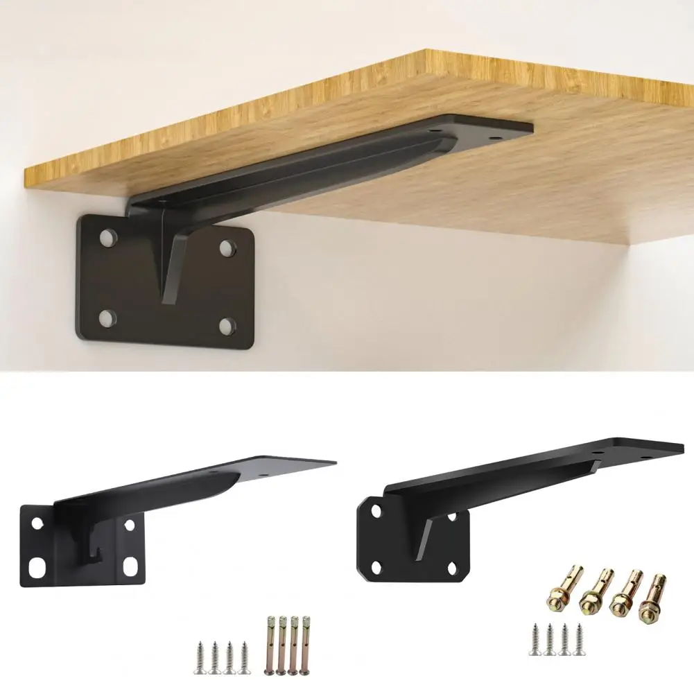 

Strong Shelf Brackets Strong Bearing Rounded Corner Design Triangle Desk Fixing Brackets Thicken Wall Brackets for Furniture