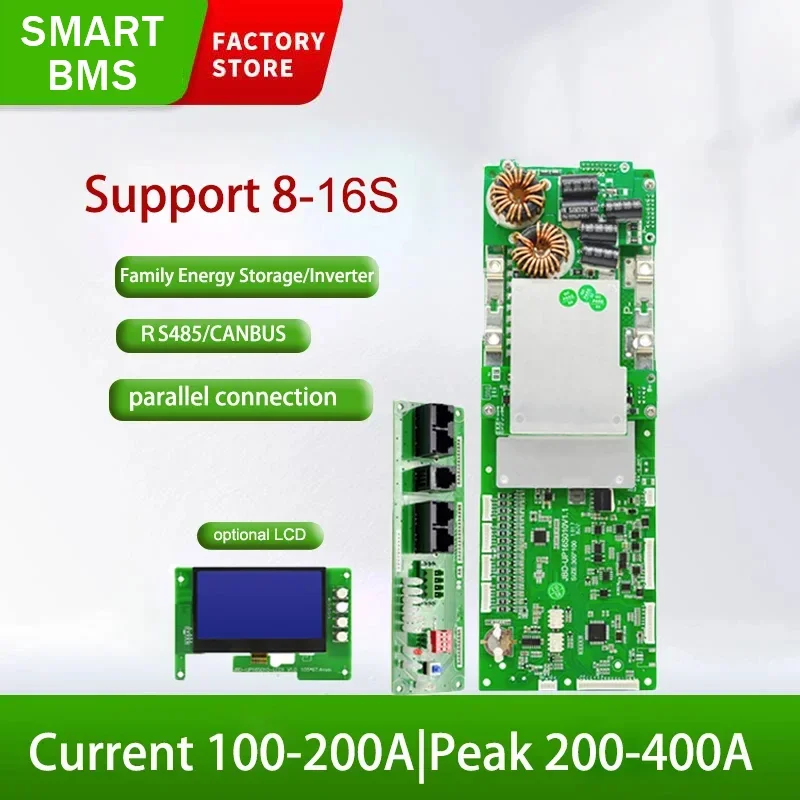 Инвертор ESS BMS 8S 10S 11S 12S 13S 14S 15S 16S JBD Smart BMS 24 в 36 в ...