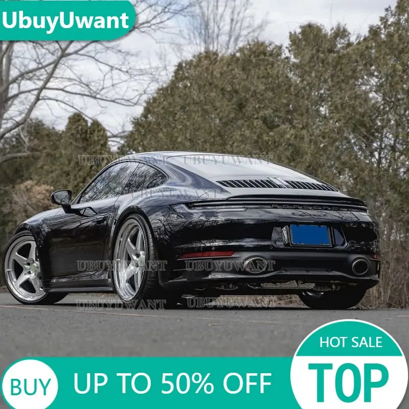 

2018 2019 2020 2021 года для Porsche Carrera 992 спойлер из углеродного волокна задний спойлер на крышу багажника крыло багажника