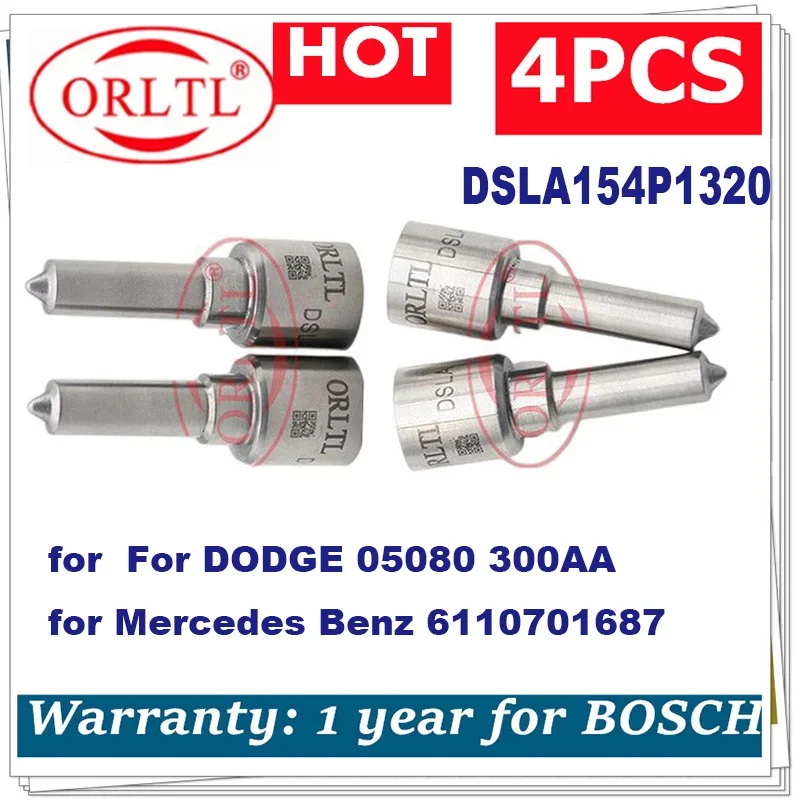 DSLA154P1320 0 433 175 395 0433175395 Para DODGE 05080 300AA Mercedes Benz 6110701687 0445110105 0445110106 Diessel Nozzle 4pcs