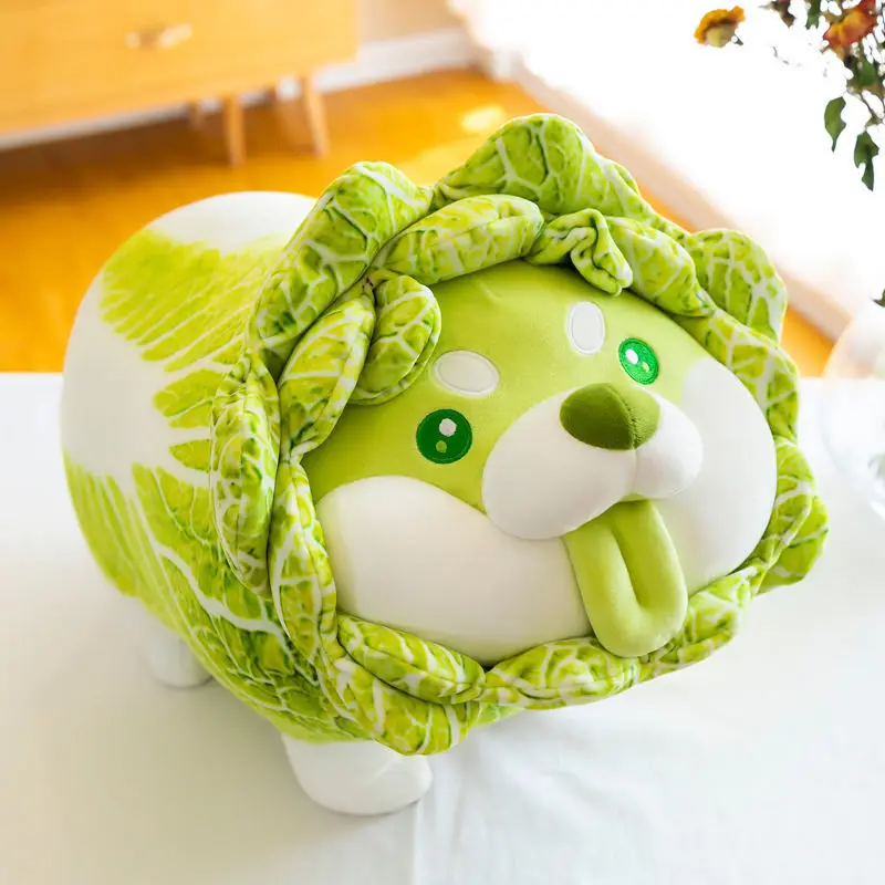 

Cabbage Shiba Inu Dog Cute Vegetable Fairy Anime Plush Toy Fluffy Stuffed Plant Soft Doll Kawaii Pillow Baby Kids Toys Gift