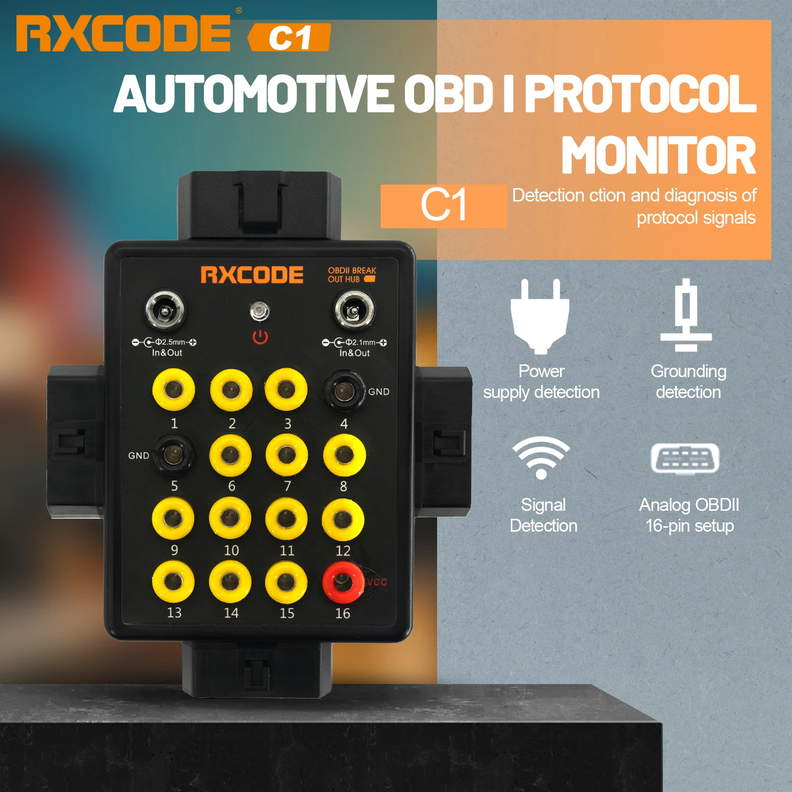 Автоинструменты RXCODE C1 диагностический прибор OBDII для диагностики портов