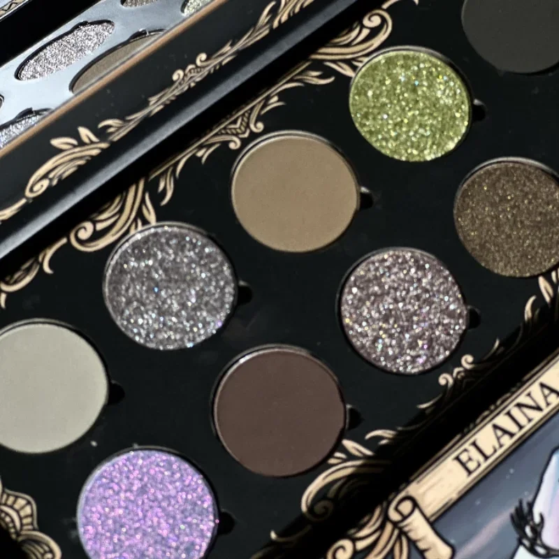 Shellwe макияж ELAINA 10-цветные тени для век Палитра хамелеона Палетка с туманом