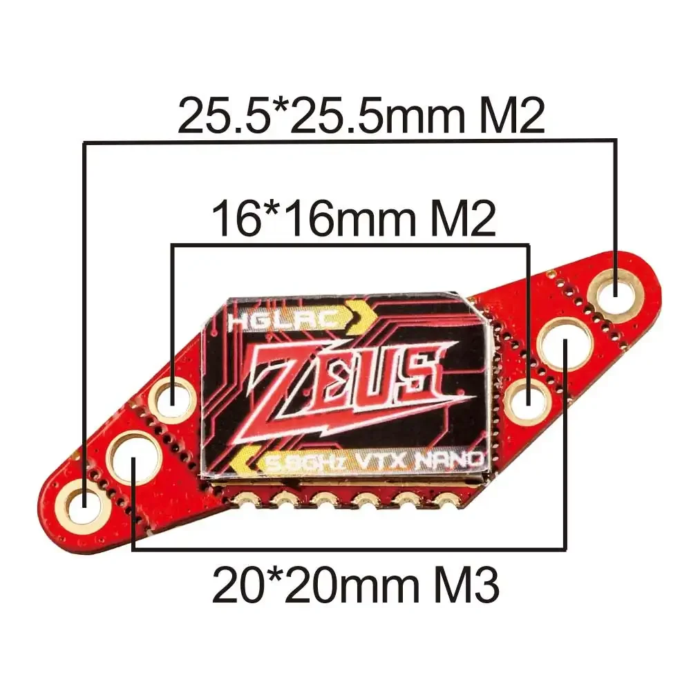 HGLRC Zeus Nano VTX 5.8G 40CH 350 мВт Встроенный микрофон