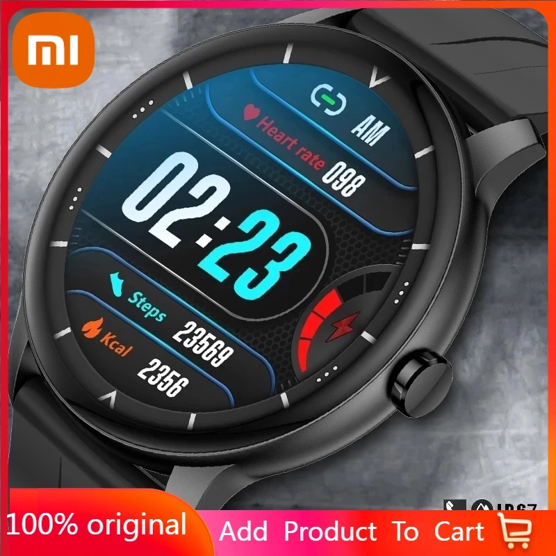 

Xiaomi Bluetooth Call Smart watch Men Full Touch Screen Sport Fitness Watch Waterproof Mens Smartwatch Women For Android IOS