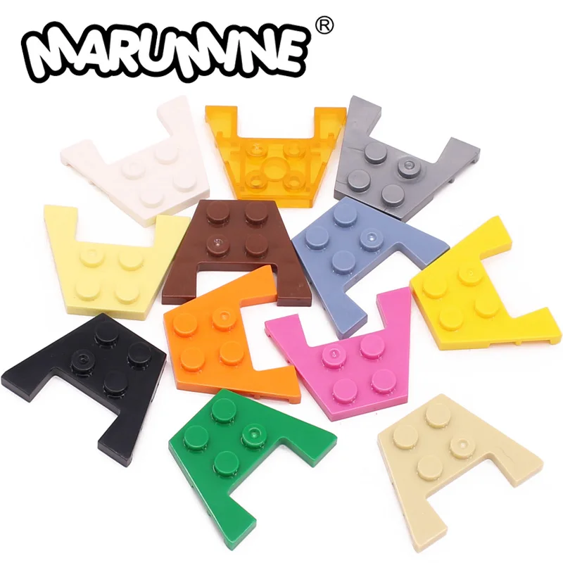

Marumine 100PCS 48183 90194 Birck Parts Wedge Plate 3x4 Technology Block Classic Construction Accessories Model Creative Toys