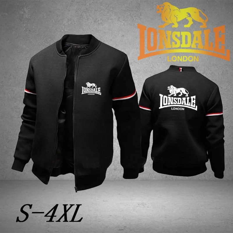 

LONSDALE Man Baseball Jackets 2022 New Trendy Brand Hit Color Jacket Autumn Winter Baseball Uniform Mens Clothes S-4XL