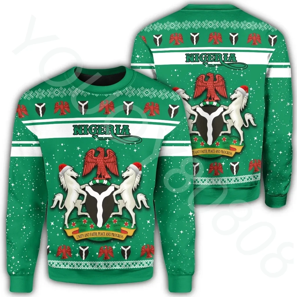 

Осенне-зимний простой новый мужской свитер, Африканский нигерийский Рождественский свитер в стиле ретро, свитер в стиле Харадзюку с принто...