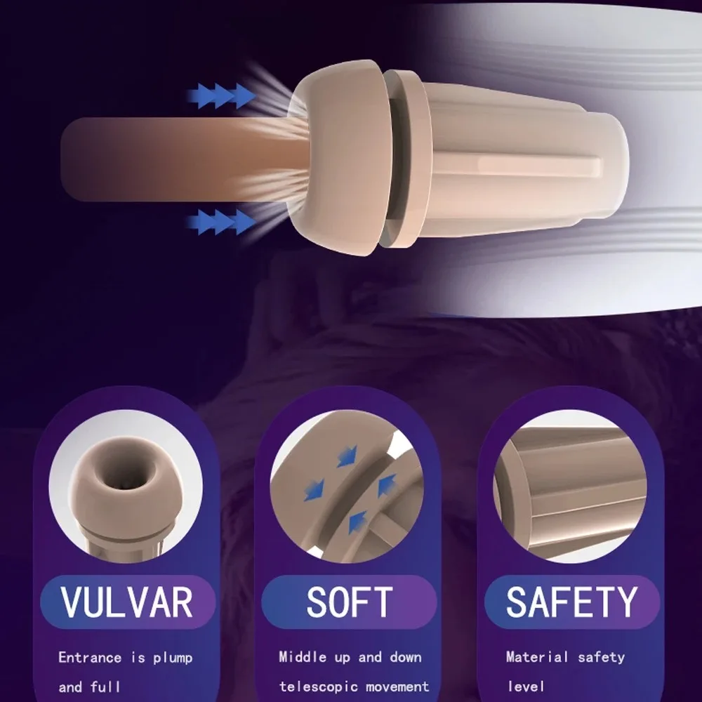Мужской мастурбатор Artificia Vagina автоматический минет вибрация массажер для точки G