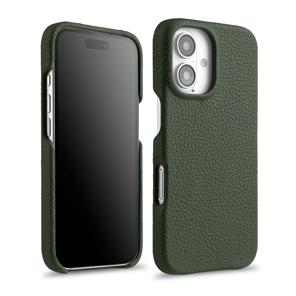 Чехол Melkco из натуральной кожи с магнитным притяжением для iPhone 16 15 14 Pro Max Plus