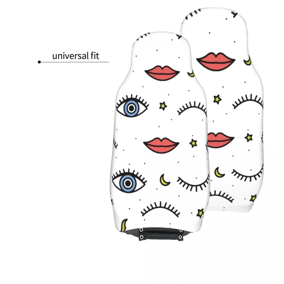 Фото Защитник Универсальный для asiento coche, ojos Buhodélicos con sus labios, accesorios interiores, fundas para asiento coche №5