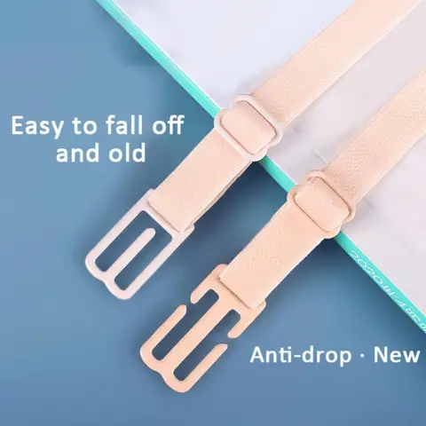 Women Anti Slip Bra Strap Dropshipping Double-shoulder Holder Buckle Belt With Back Hasp All Match Invisible Elastic Straps Bra