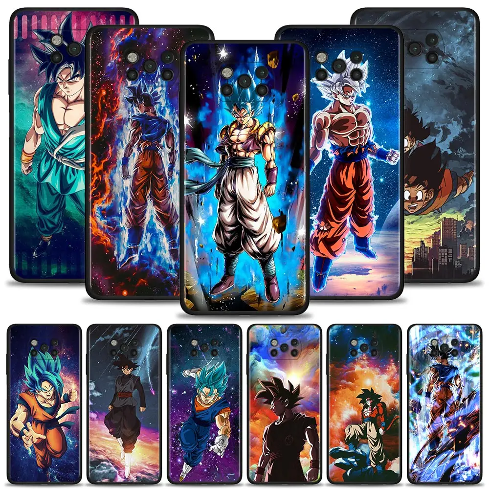 Чехол для Xiaomi Poco X3 NFC M3 M4 Pro чехол Mi 12 12X 11 10T Note 10 A2 Lite 5G 9 SE 9T Dragon Ball Galaxy Vegeta IV Son Goku |