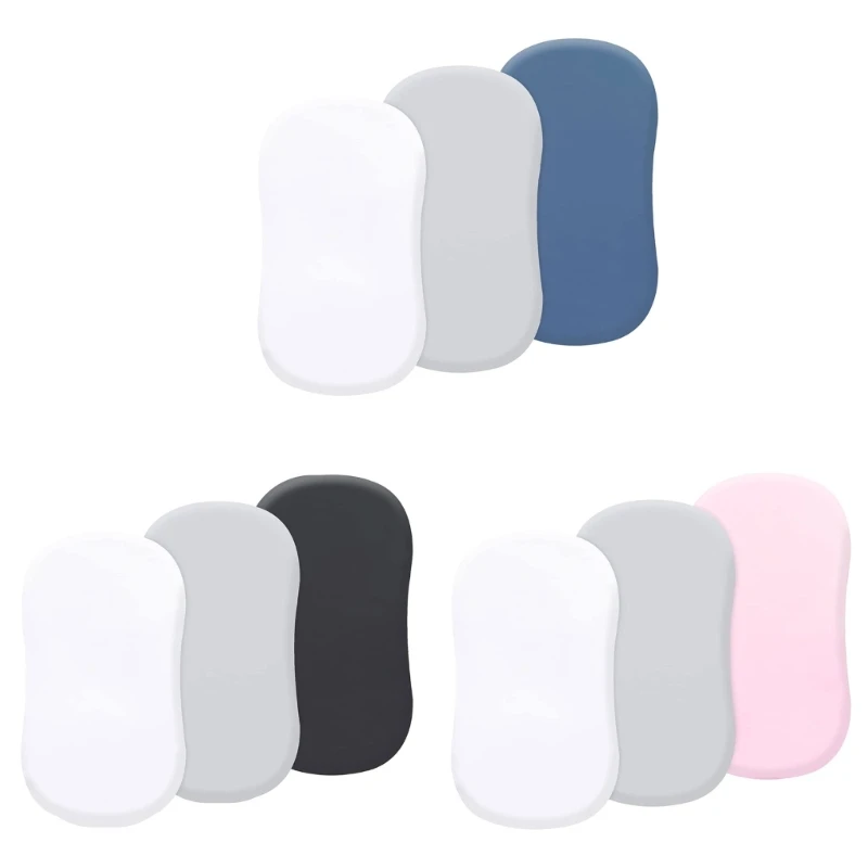 

3Pcs Fitted Sheet Removable Crib Bedding Protective Sleeve Nursery Room Supplies