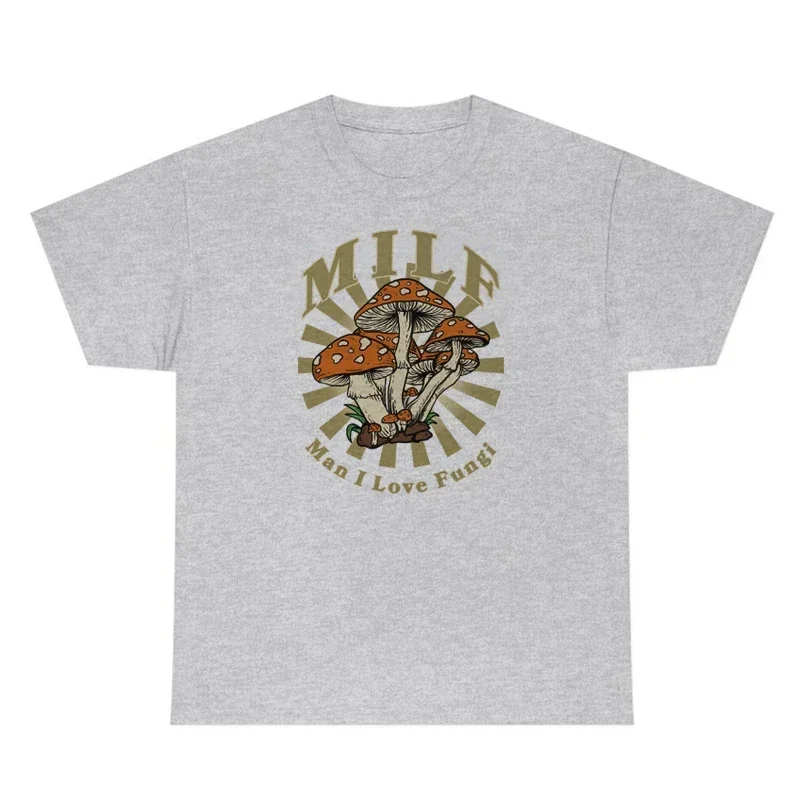 Винтажная футболка с рисунком мистических грибов ретро в стиле хиппи забавная