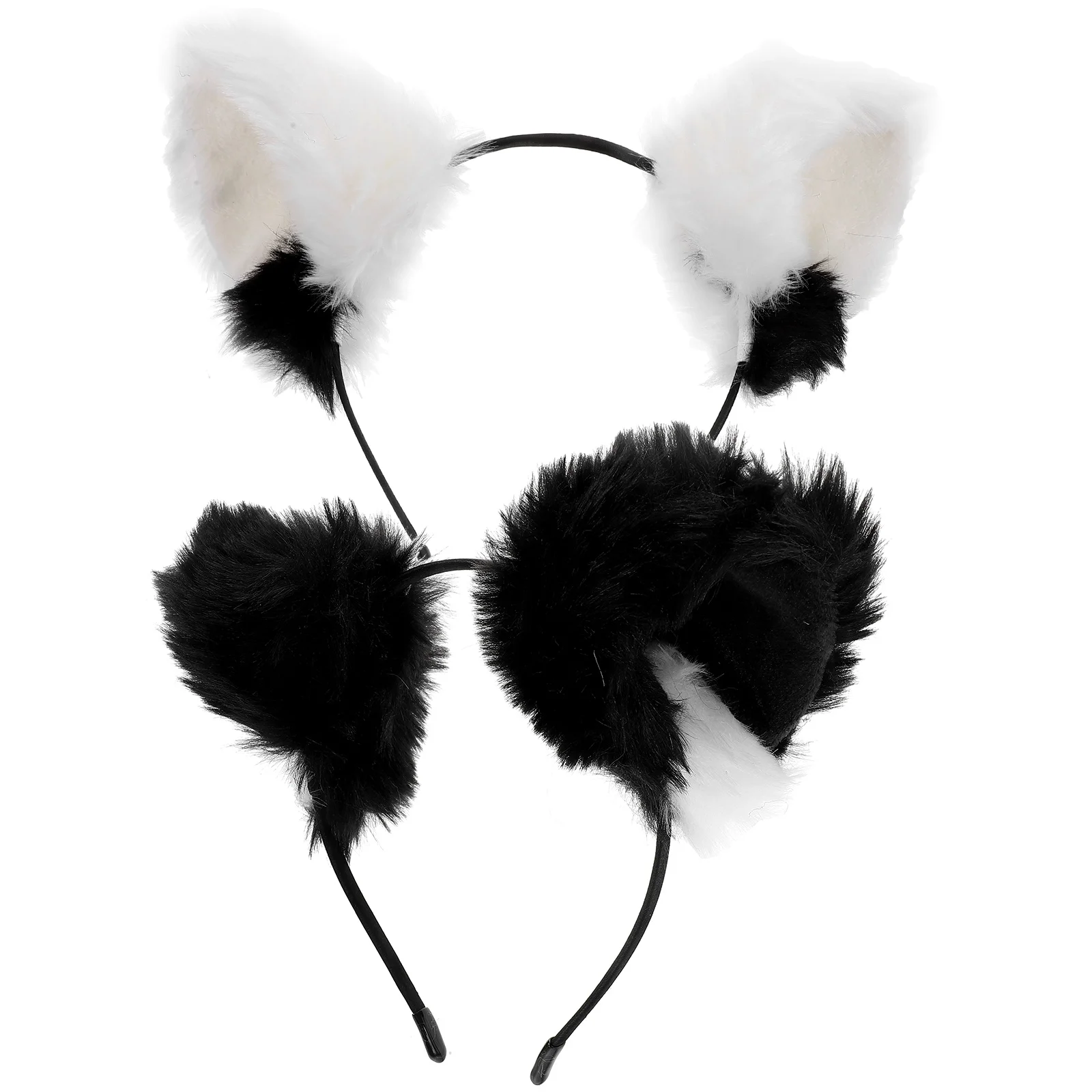 

2pcs Cat Ear Headband Party Headband Halloween Headpiece Cat Costume Accessory