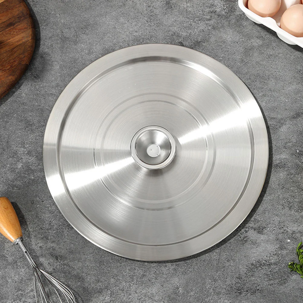 

Lids Grease Container Multipurpose Oil Pot Cover Pan Stainless Steel Metal Seasoning