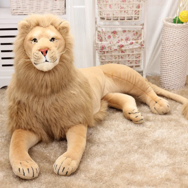 

Giant Simulated Plushies Lion Soft Stuffed Plush Toys Decoration of Children's Birthday Party Room Boys Girls Kids Gifts
