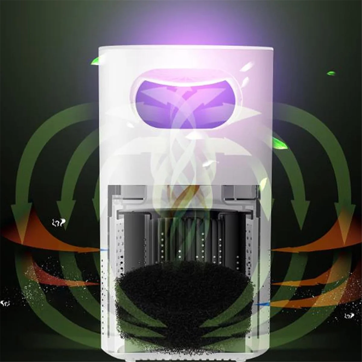 Home Large Room Bedroom Air Purifier Pet Odor Allergy Pollen Filter Formaldehyde