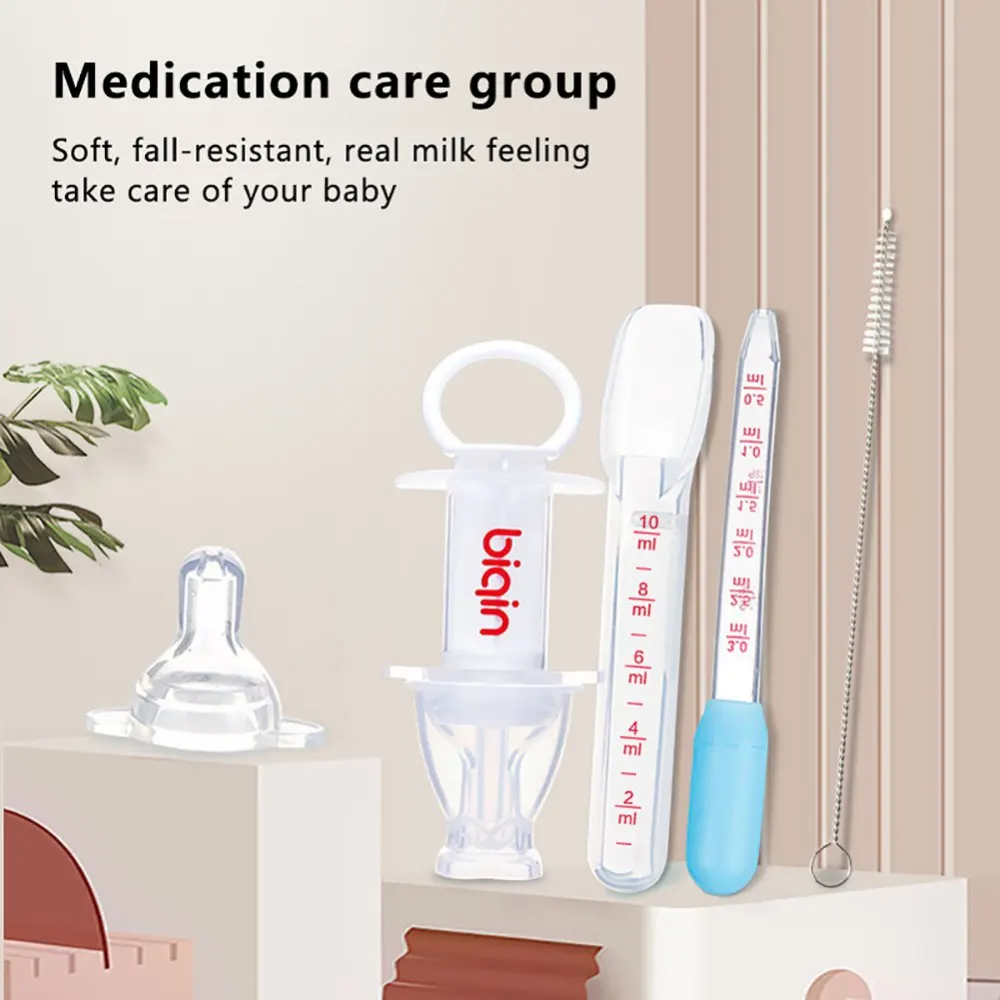 

Newborn Baby Medicine Dispenser Set Pacifier Feeding Utensils Baby Accessories Infant Needle Feeder Dropper Dispenser Set