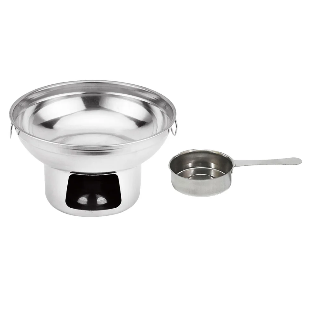 

1 Set of Stainless Steel Little Hot Pot Heating Container for Outdoor