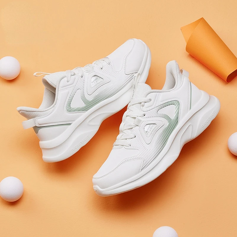 QIAODAN Casual Shoes for Women 2023 New Fashion Breathable Physical Training Anti-skid Comfortable Running Shoes XM46220211