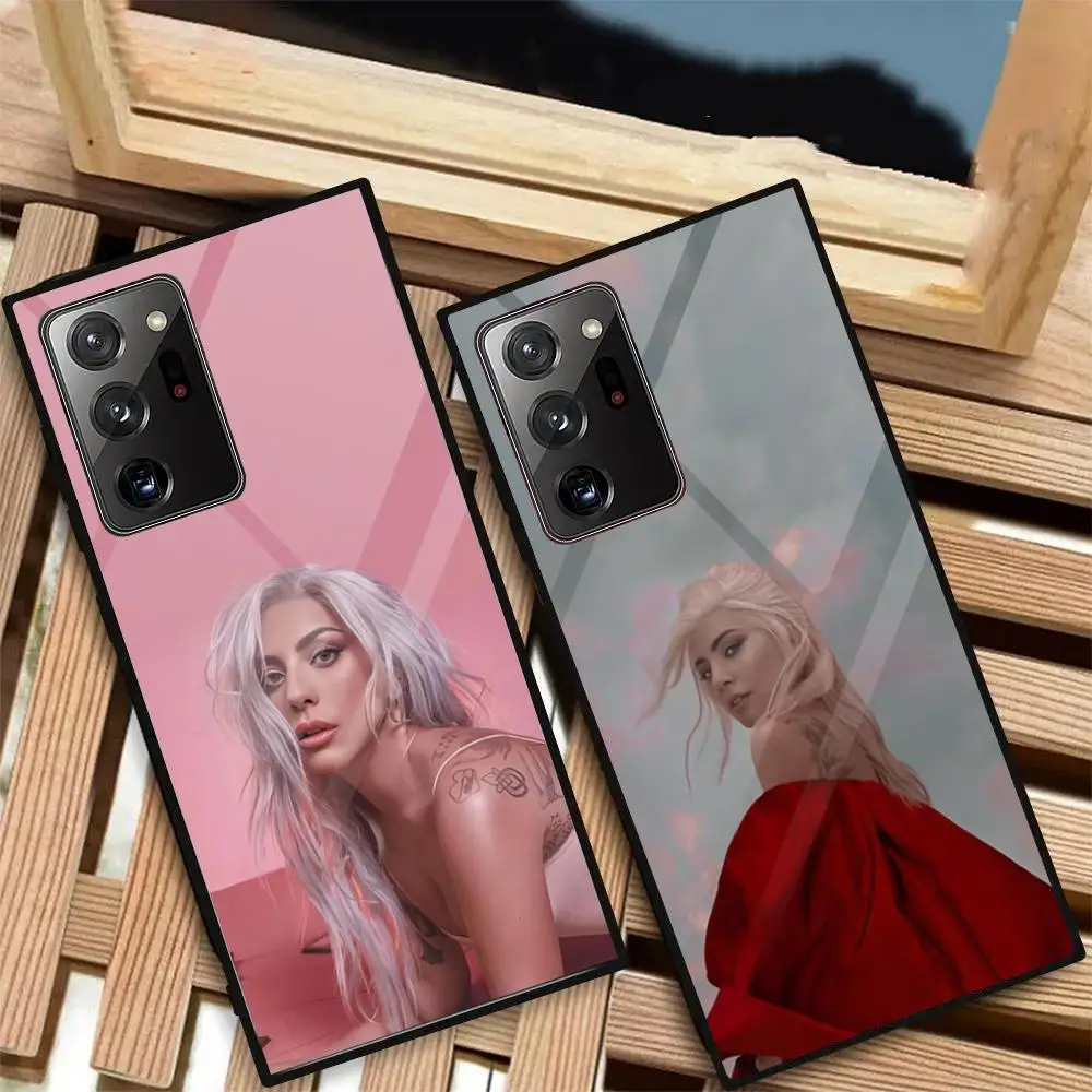 L-Lady G-Gaga MAISTO Чехол для телефона Стеклянный чехол Samsung Galaxy S20 S21 S22 S23 S24 Note20 Ultra Plus Fe