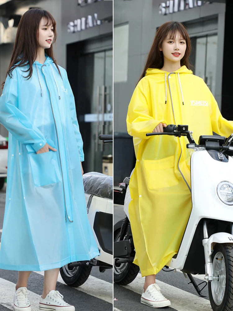 Fashion Long Waterproof Raincoat Outdoor Hiking Raincoat Hooded Cloak Coat Poncho Impermeable Chubasquero Rain Gear Raincoats