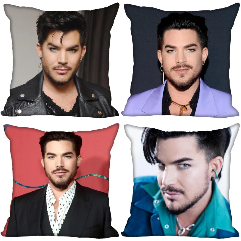 

New Adam Lambert Pillow Case For Home Decorative Silk Pillows Cover Invisible Zippered Throw PillowCases 40X40,45X45cm 0603