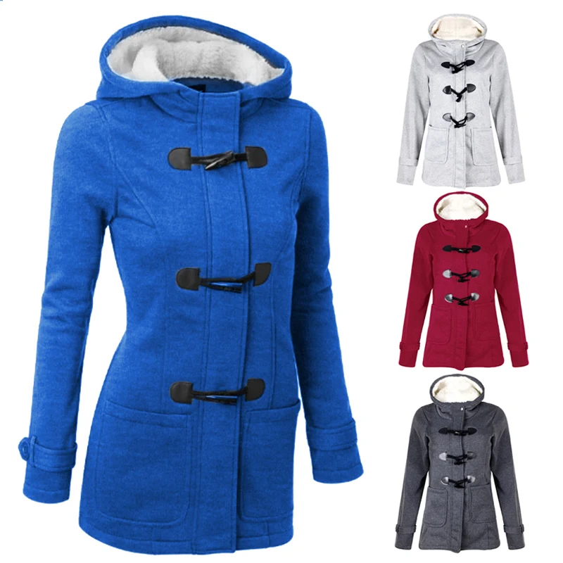 2022 Women Outwear Winter Warm Hooded Coat Windproof Long Sleeve Thicken Parka Women Winter Outwear Casacos De Inverno Feminino