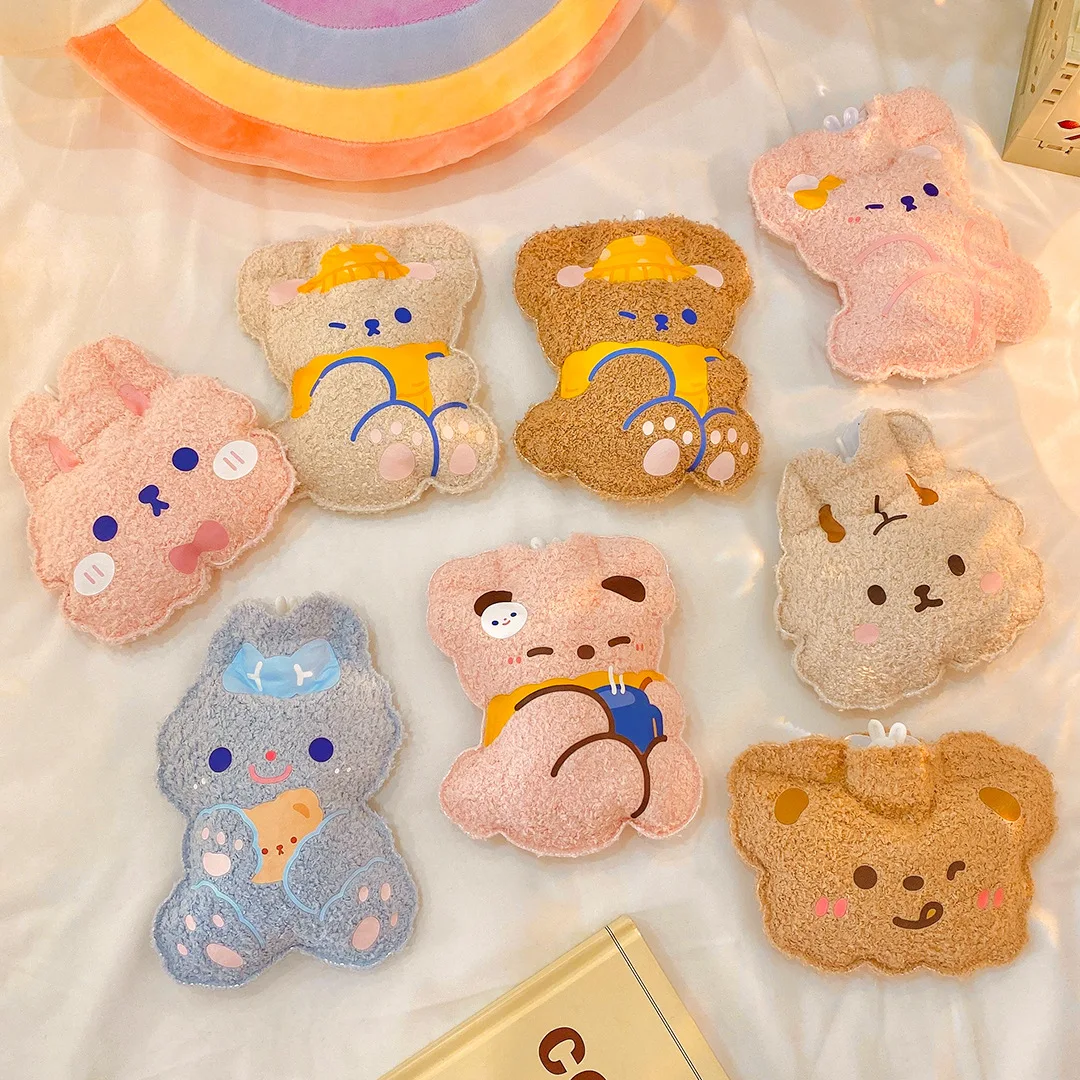 

1Pc Lovely Cartoon Hand Mini Warm Water Bottle Mini Hot Water Bottles Portable Hand Warmer Girls Pocket Hand Feet Hot Water Bags